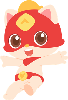 红色编程猫角色
